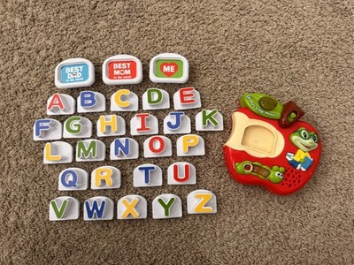 Leap Frog Fridge Phonics Tad's Apple Alphabet Magnets Complete Set TESTED WORKS