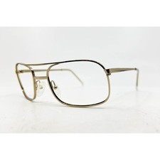 ArtCraft Eyeglasses Men Gold Good Double Bridge Aviator DR 55-18 145