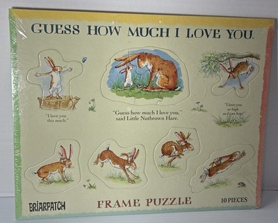 VTG Briarpatch 1994 Guess How Much I Love You Frame Puzzle New Sealed NOS