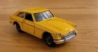 1960's VINTAGE CORGI TOYS No. 345 MGC GT RARE YELLOW DIECAST MODEL