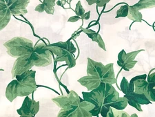 Vtg GREEN IVY Joan Kessler for Concord Fabrics 100% Cotton Quilt ~ 2 yds x 44" w