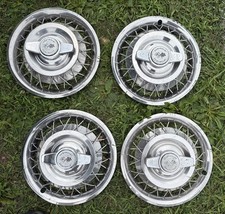 Chevrolet 14 Inch Rim Hubcaps Wire Spinner Hub Caps Wheel Covers Vintage Chevy Chevrolet 14 Inch Rim Hubcaps Wire Spinner Hub Caps Wheel Covers Vintage Chevy