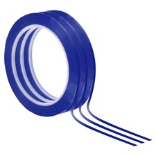 5/64" x 72 Yards Whiteboard Tape, 3 Pack PET Dry Erase Tape, Blue