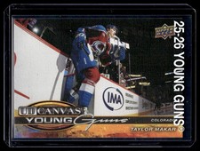 2025-26 UD Extended Series UD Canvas Young Guns Taylor Makar RC (KevOsb)