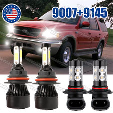 For Ford Expedition 1999-2002 4pcs Led Headlights Hilo Beam Fog Light Bulbs Kit For Ford Expedition 1999-2002 4pcs Led Headlights Hilo Beam Fog Light Bulbs Kit