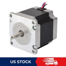 STEPPERONLINE Nema 23 Stepper Motor 1.24Nm 176oz.in 2.8A Φ6.35mm 1.8deg 57x56mm