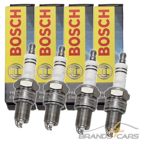 4X Bosch ZÜNdkerze FÜR VW Polo 86 1.1 86C 1.3 Scirocco 1.8-image