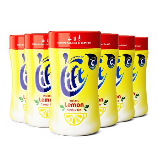 Lift Instant Lemon Flavoured Tea | Enjoy Hot or Iced Lemon Tea | Multipack of 