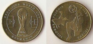 Offizielle FIFA Medaille zur WM 2006 in Deutschland Polen
