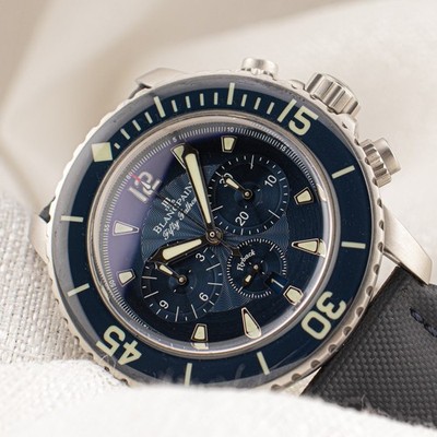 Blancpain Fifty Fathoms Flyback $24,100 MSRP Chronograph 5085FB-1140-52B B&P