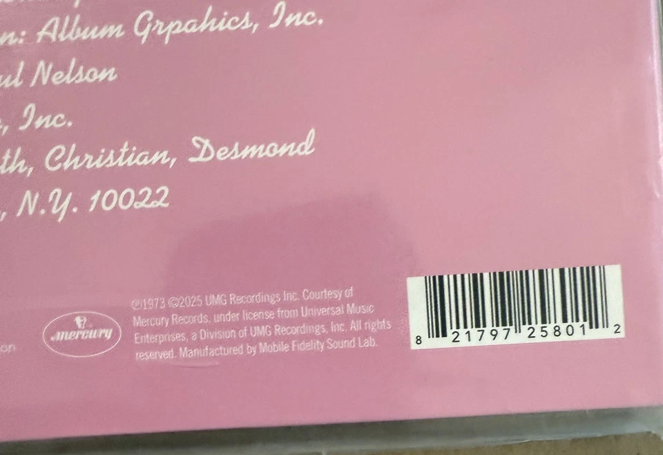 New York Dolls - Mobile Fidelity remaster- Ltd, Num Edition #1526/4000, NEW/MINT Foto 4 de 4