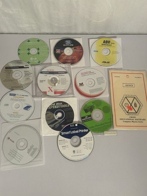 Lot of Mixed Software/install Discs, Windows/ASUS/Adobe/Xerox Ect..