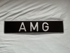 Altes großes AMG Mercedes Blechschild / Metall Schild Werbung Verkaufsschild 
