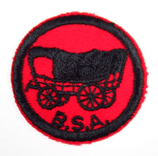 BSA Wagon Patrol Patch Vintage Boy Scouts Emb...