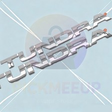 Side Door Nameplate Raised Emblem Badge Letter For Tundra 2007-2014 Gloss Chrome