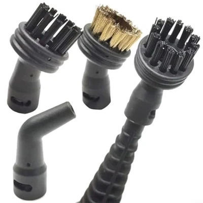SANS MARQUE Ensemble de brosses de nettoyage nettoyeur vapeur à main brosse de sol amovible