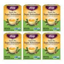 Yogi Tea - Green Super Antioxidant 6 Pack - 16 Count Pack of 6
