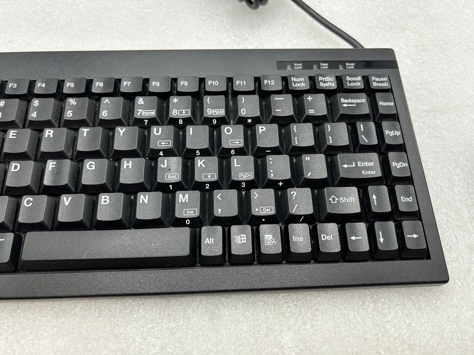 Made in USA ACK-595 ACK-Black PS/2 Mini Keyboard Embedded Numeric Keypad Black - Image 3 of 4