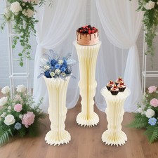 3pcs Foldable Cardboard Centerpiece Display Flowers Stand Vase-shape Display