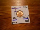 1951D Lincoln Cent Gem BU+!!!! SPLENDID!!!!! LUSTER++++++