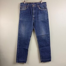 Levis 505 Straight Leg Men's Jeans 36 x 31 Medium Wash 90s USA Made Red Tab VTG