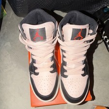 Jordan Air Jordan 1 Mid Pink Black Red Kids Sneakers US 5Y MPN 554725-604
