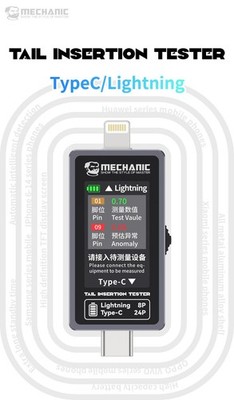 Ladebuchse Tester Mechaniker T824 USB-C Lightning iPhone Android Samsung Reparatur