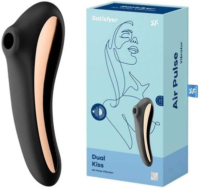 Satisfyer 'Dual Kiss', 2:1 Vibrator + Druckwellentoy, wasserdicht (IPX7),