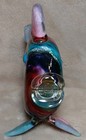 MAD ART ARTIST  RINA FEHRENSEN BLOWN ART GLASS LARGE RAINBOW ANGEL FISH 2006 — photo 7
