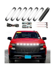LED Grill Lights for 2019 2020 2021 Chevy Silverado Accessoreis Clip On Front...