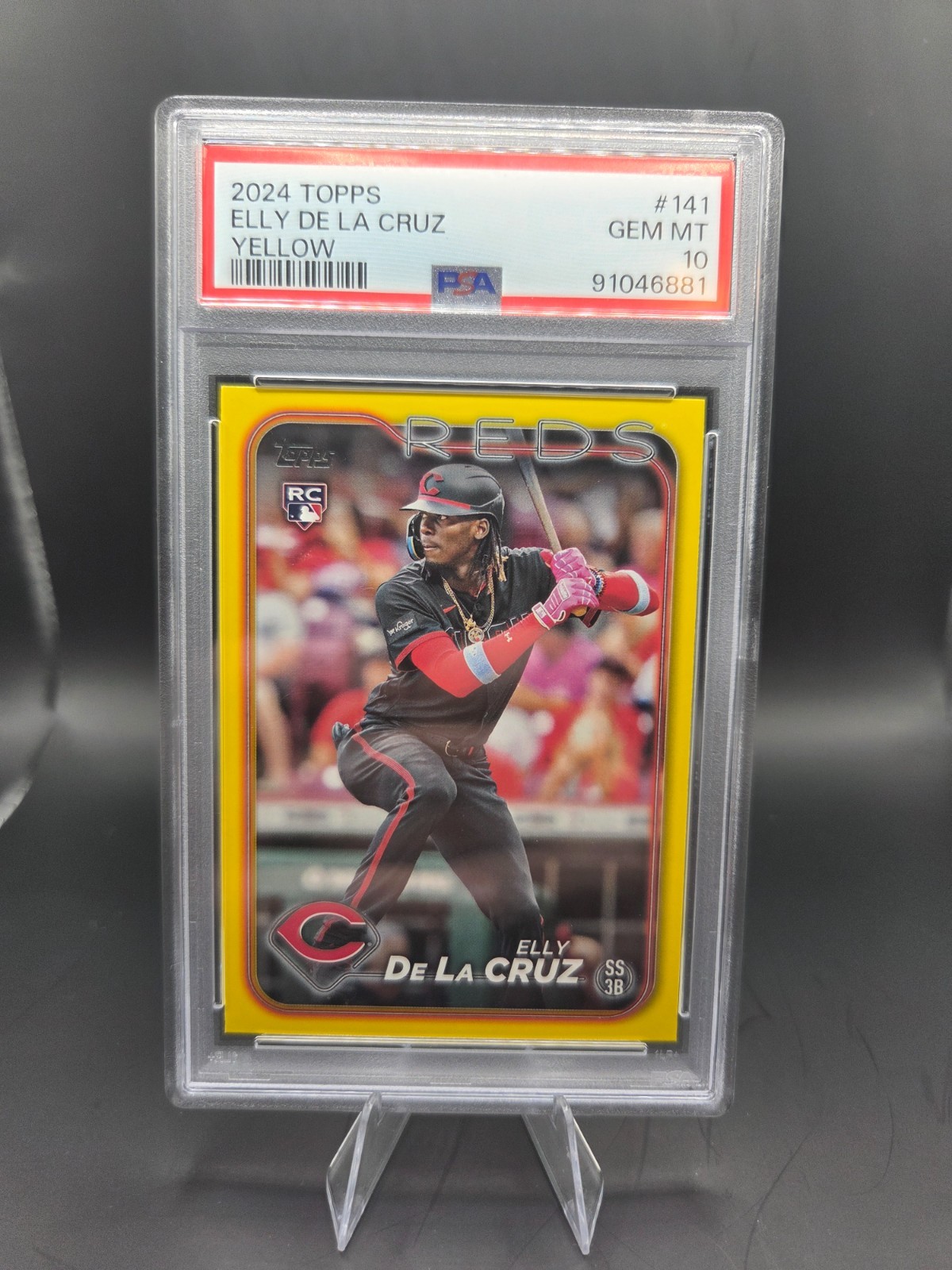 2024 Topps Elly De La Cruz Yellow Card #141 PSA 10 Pirates