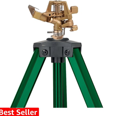 #ad #ad 56667Z Tripod Lawn Zinc Impact Sprinkler 360 Degree Rotating Sprinkler $75.99