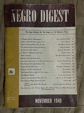 Rare (Negro) Digest Magazine John H. Johnson  Nov 1949
