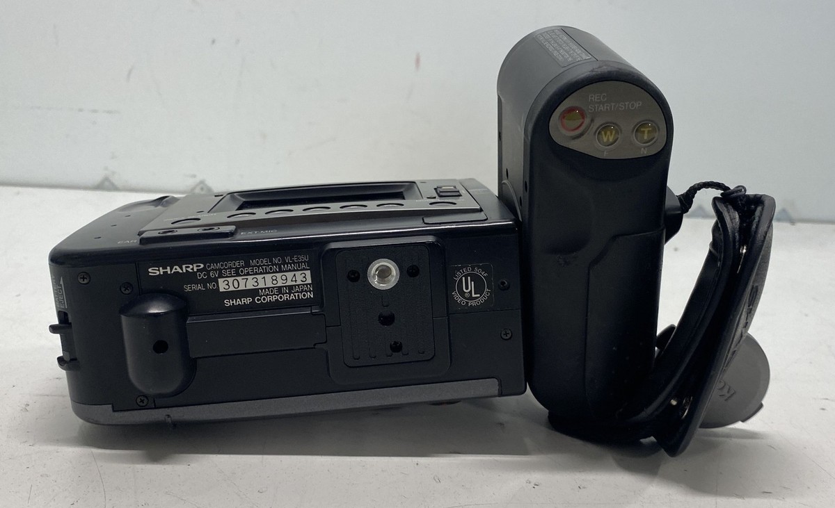 動作品　SHARP 液晶VIEWCAM video8 VL-EL300 Sharp Viewcam VL-E35U Video8 Camcorder | eBay
