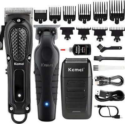 Cordless Hair Clippers for Men T-Blade Trimmer Zero Gapped Beard (76 chars)