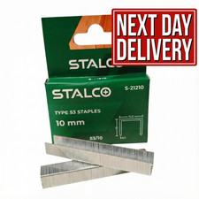 1000pc 10mm STAPLES 53A Pack Duty Gun Tacker Staple Upholstery Galvanized Craft 0.0060 per staple