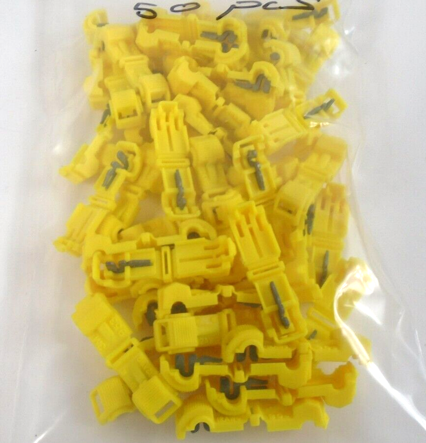 3M MNG10-375DFK Yellow Butted Nylon Butted Quick-Disconnect Terminal - 1.23 Length - 0.175