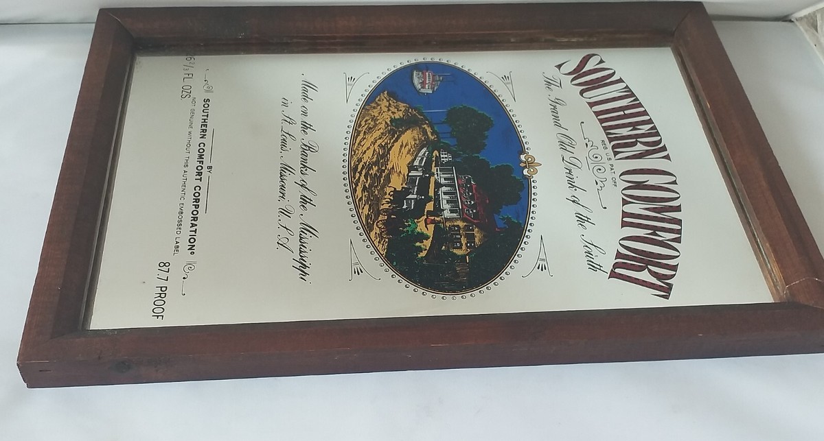 Southern Comfort ミラー広告プレート ヴィンテージパブミラー 広告