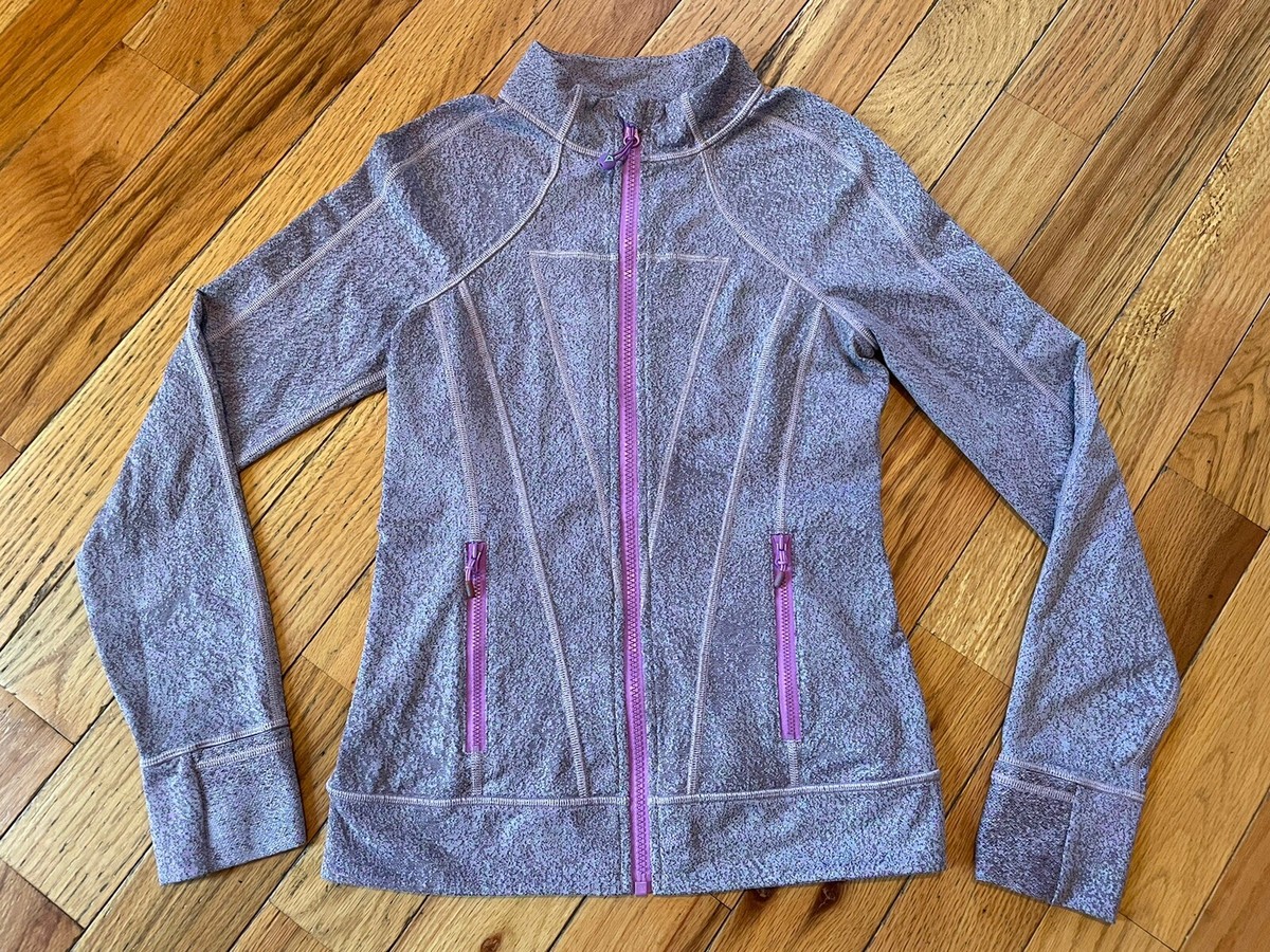 lululemon　スウェット　フルジップ　ヨガウェア　パープル　4 lululemon スウェット フルジップ ヨガウェア パープル 4