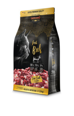 LEONARDO fresh Beef 1,5 kg Katzenfutter Rind Trockenfutter Getreidefrei Katze