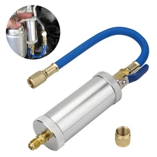 2oz Oil & Dye Injector w/ Backflow Preventer & Quick Coupler for R134A R12 A/C