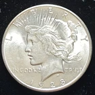 * 1928-S * SOLID Choice BU MS PEACE SILVER DOLLAR * FROM ORIGINAL COLLECTION