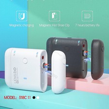 LENSGO 318C II Wireless Lavalier Microphone Chargeable Mic For Camera Smartphone