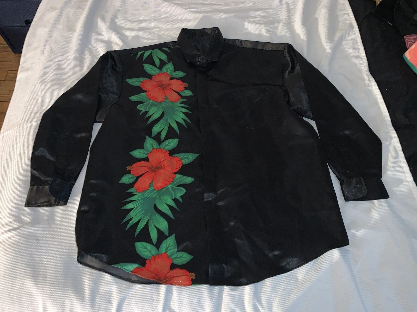 Mens Handmade Hawaiian Shirt NO TAGS SEE PICTURES FOR MEASUREMENTS