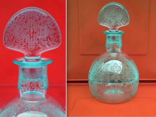 VERY CHIC ENGRAVED CRYSTAL CARAFE model MARILLON signed BACCARAT - Picture 1 of 11