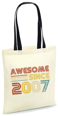 Tolle Since 2008 Tragetasche 18. Geburtstag Geschenktüte Jahrgang 2008 Partytüte Geschenke