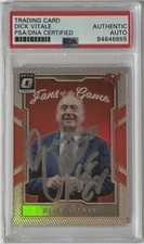 2017 PANINI DONRUSS OPTIC DICK VITALE ESPN NCAA SIGNED PSA DNA COA AUTOGRAPHED