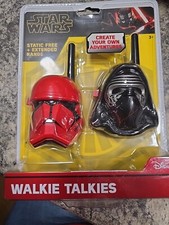 Disney Star Wars KYLO REN SITH TROOPER Walkie Talkies New In Package
