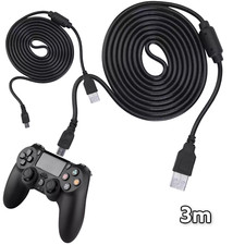 2x Playstation 4 Controller Ladekabel PS4 Mic...