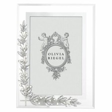 OLIVIA RIEGEL SILVER LAUREL 4X6" PICTURE FRAME RT2770.NEW IN BOX